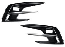 Rejillas Renault Megane 2020-2023 parachoques delantero / negro brillante / con antinieblas / izquierda+derecha