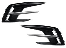 Rejillas Renault Megane 2020-2023 parachoques delantero / negro brillante / izquierda+derecha