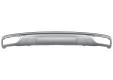 Spoiler Audi Q5 2017-2020 parachoques trasero / gris plata