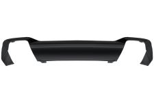 Spoiler Peugeot 2008 2024-> parachoques trasero / escape doble / negro brillante