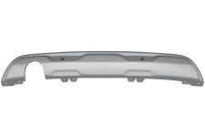 Spoiler Renault Captur 2019-> parachoques trasero / con sensor / con agujero escape / gris plata