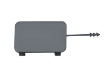 Tapagancho Audi Q5 2008-2012 parachoques trasero / imprimado / izquierdo