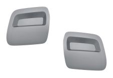 Tapaganchos Dacia Duster 2022-2024 parachoques delantero / gris plata / kit / izquierdo+derecho