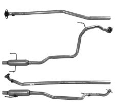 Tubo de escape Toyota Yaris 1.0i vvti 12v mot.1kr-fe (modelo fabricado en francia) (2006-2011)