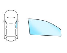 Ventanilla Mitsubishi Pajero 2003-2007 5 puertas / delantera / verde / derecha