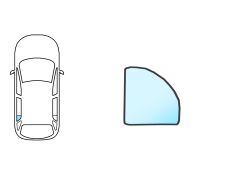 Ventanilla Mitsubishi Pajero Sport / Challenger 2000-2008 / trasera / verde / fija / izquierda
