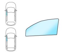 Ventanilla Nissan Patrol 2001-2004 3/5 puertas / delantera / verde / molduras premontadas / izquierda