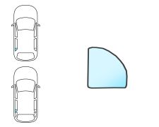 Ventanilla Skoda Felicia 1995-1998 5 puertas / familiar / trasera / fija / incoloro / izquierda