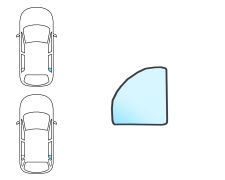 Ventanilla Skoda Felicia 1998-2001 5 puertas / familiar / trasera / fija / incoloro / derecha