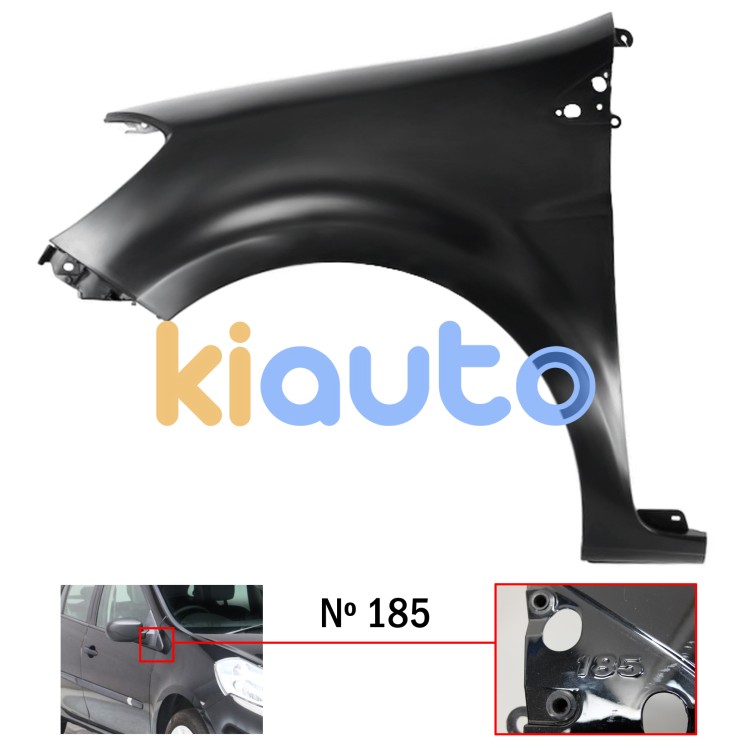 Aleta renault clio 2009-2013 delantera / modelo 185 / izquierda OE 7701476102 / 631014270R