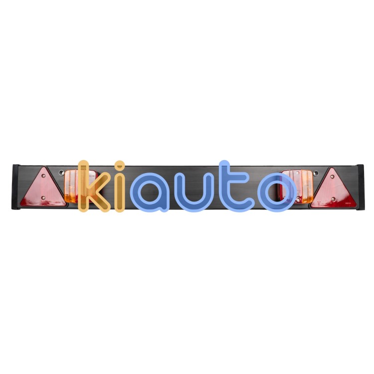 Barra para remolque 2 pilotos - catareflectantes triangulares - 1100x140mm