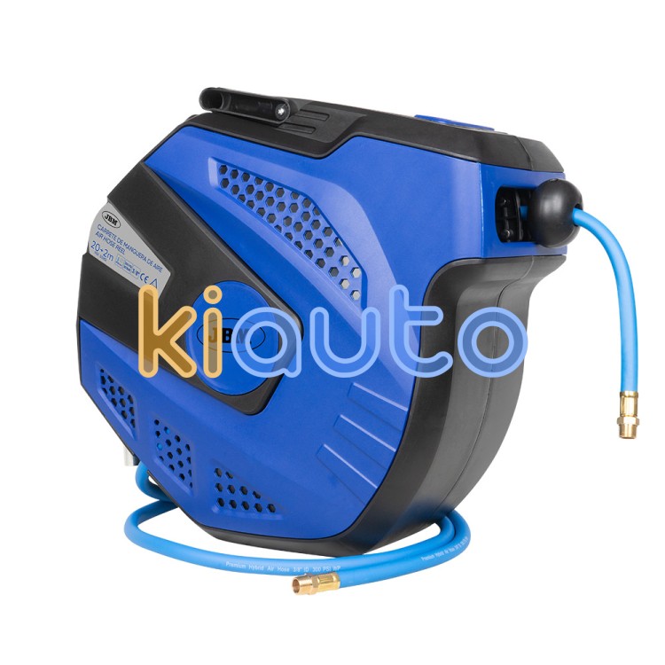 Carrete de manguera de aire 22m- azul