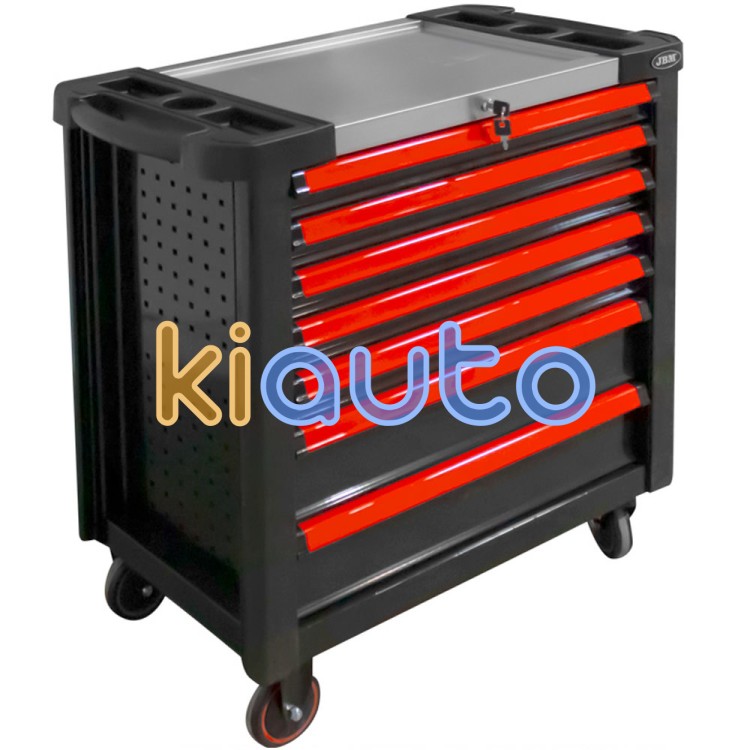 Carro de herramientas xl 7 cajones - vacío - rojo