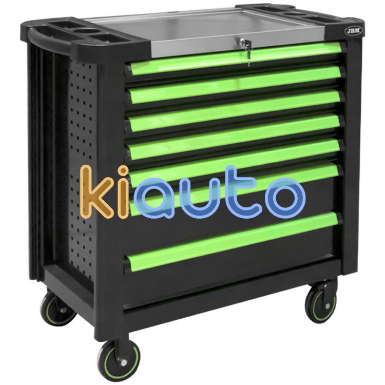 Carro de herramientas xl 7 cajones - vacío - verde
