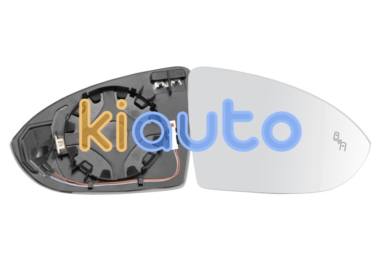 Cristal espejo retrovisor volkswagen golf sportsvan 2014-2018 con soporte / termico / side assist / convexo / derecho OE 510857522B