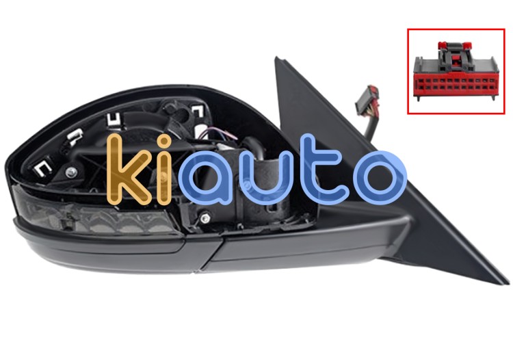 Cuerpo espejo retrovisor jaguar f-pace 2015-2020 electrico / termico / electrocrómico / abatible electricamente / memoria / derecho OE T4A5595