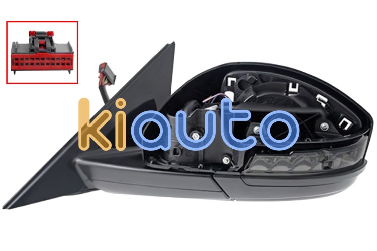 Cuerpo espejo retrovisor jaguar f-pace 2020-2025 electrico / termico / side assist / abatible electricamente / memoria / con sonda / izquierdo OE T4A5609