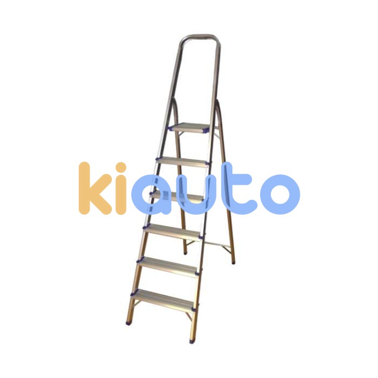 Escalera de aluminio con 6 peldaños