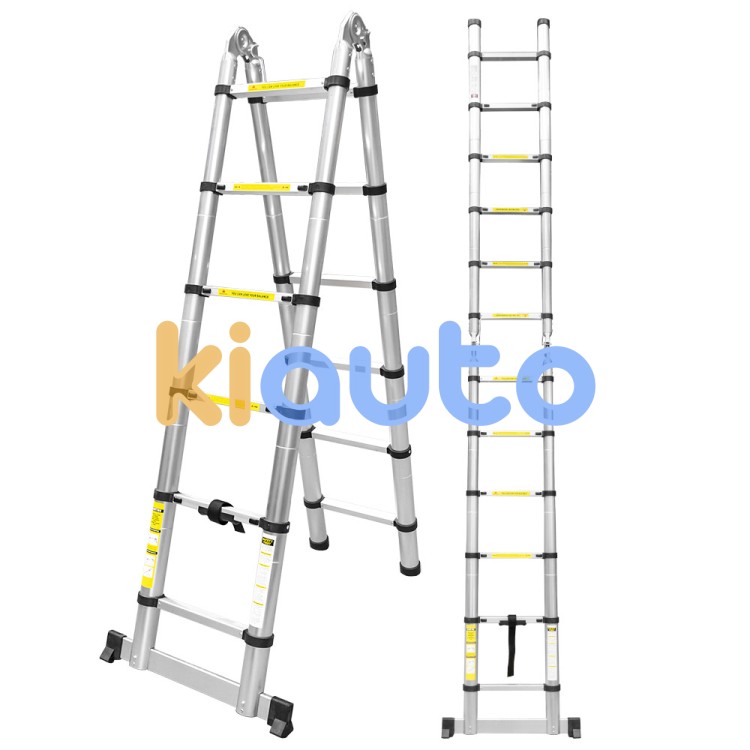 Escalera telescópica plegable