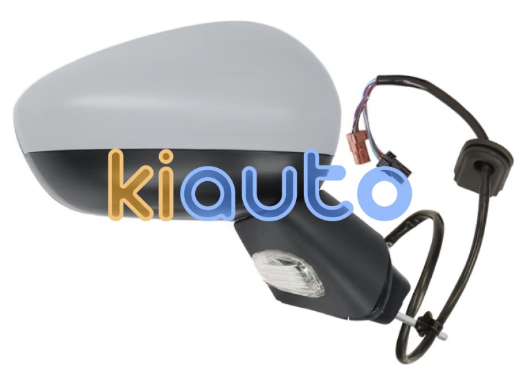 Espejo retrovisor citroen c3 2009-2013 electrico / base negra / termico / abatible electricamente / con sonda / carcasa imprimada / derecho OE 8154CA / 8151PP / 8151RW