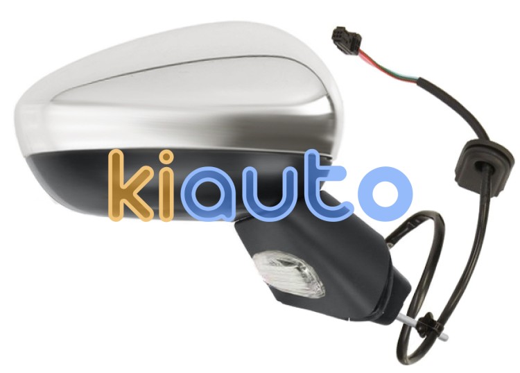 Espejo retrovisor citroen c3 2009-2013 electrico / base negra / termico / con sonda / carcasa cromada / derecho OE 8154AR / 8151PP / 8151RW