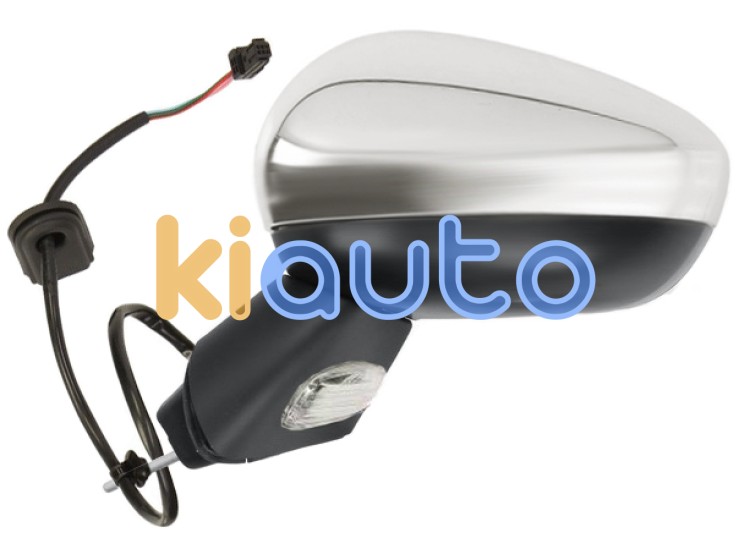 Espejo retrovisor citroen c3 2013-2016 electrico / base negra / termico / carcasa cromada izquierdo OE 8154AQ / 8151PN / 8151RV
