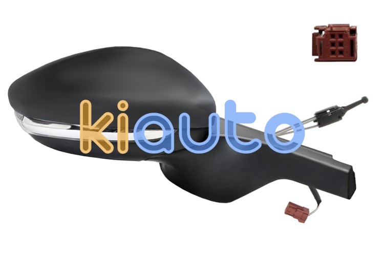 Espejo retrovisor citroen c3 2016-2018 conector rojo / mecanico / piloto intermitente / con sonda / derecho OE 98128564XT / 16075128XT / 1607512680