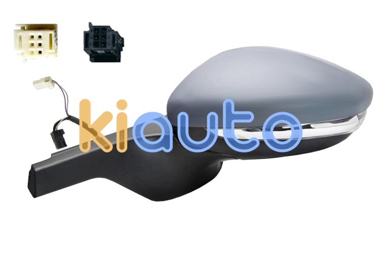 Espejo retrovisor citroen c3 2018-2020 conector negro/blanco / electrico / termico / piloto intermitente / abatible electricamente / side assist / imprimado / izquierdo OE 98267136XT / 1607512980 / 1607512580