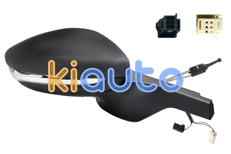Espejo retrovisor citroen c3 2020-2024 conector negro/blanco / mecanico / piloto intermitente / con sonda / derecho OE 98267126XT / 16075128XT / 1607512680