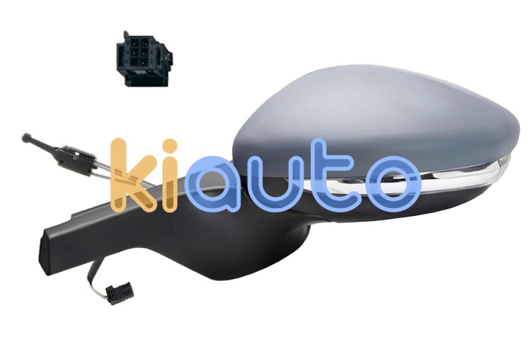 Espejo retrovisor citroen c3 2020-2024 conector negro / mecanico / piloto intermitente / imprimado / izquierdo OE 98267135XT / 1607512980 / 1607512580