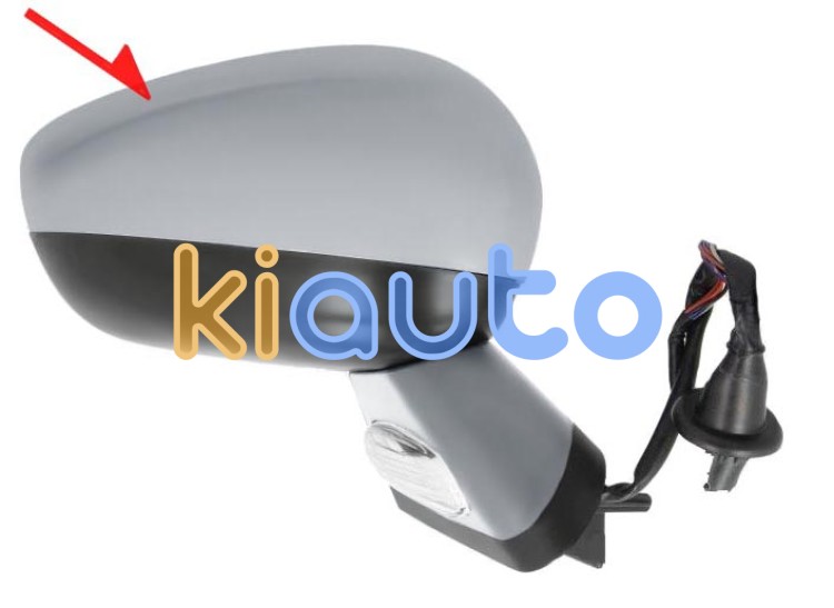 Espejo retrovisor citroen c4 2011-2018 electrico / base imprimada / termico / luz cortesia / abatible electricamente / memoria / side assist / con sonda / carcasa imprimada / derecho OE 1608534380