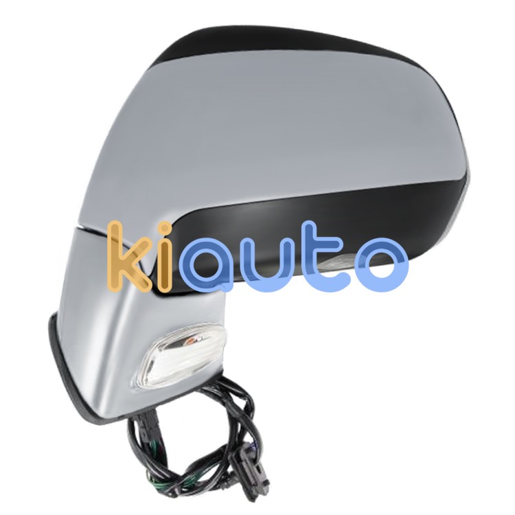 Espejo retrovisor citroen c4 grand picasso 2010-2013 negro glossy / base imprimada / electrico / termico / piloto intermitente / luz cortesia / abatible electricamente / memoria / imprimado / izquierdo OE 8153VS / 8152A2 / 8152A8