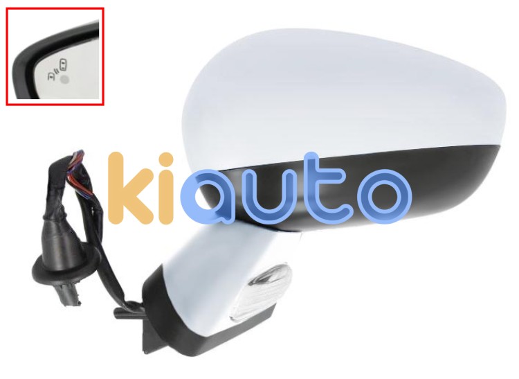 Espejo retrovisor citroen ds4 2011-2011 electrico / base cromada / termico / luz cortesia / abatible electricamente / memoria / side assist / carcasa cromada / izquierdo OE 1607032080 / 8152R2 / 8152R4