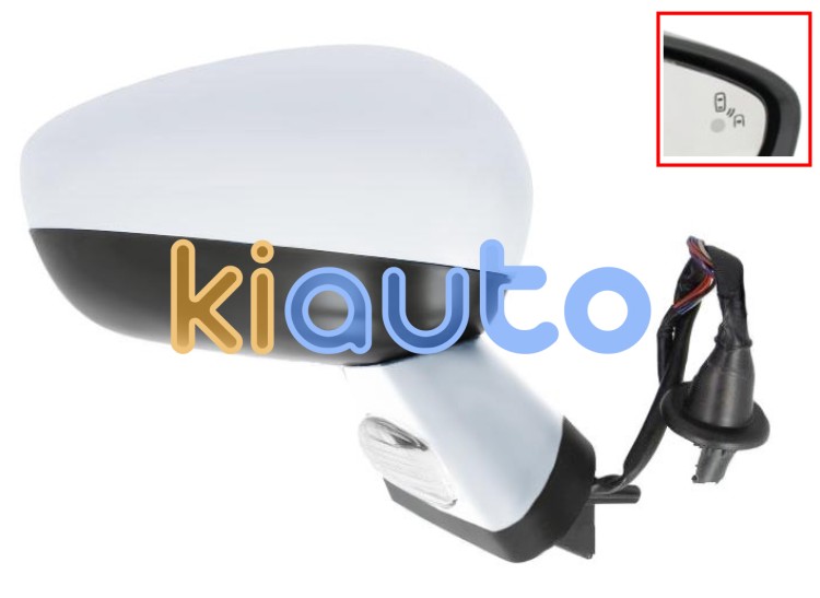 Espejo retrovisor citroen ds4 2011-2011 electrico / base cromada / termico / luz cortesia / abatible electricamente / memoria / side assist / con sonda / carcasa cromada / derecho OE 1607031480 / 8152R3 / 8152R5