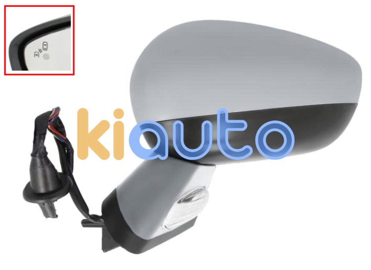 Espejo retrovisor citroen ds4 2011-2011 electrico / base imprimada / termico / luz cortesia / abatible electricamente / memoria / side assist / carcasa imprimada / izquierdo OE 1607032080 / 8154SQ