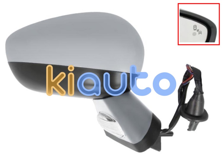 Espejo retrovisor citroen ds4 2011-2011 electrico / base imprimada / termico / luz cortesia / abatible electricamente / memoria / side assist / con sonda / carcasa imprimada / derecho OE 1607031480 / 8154SR