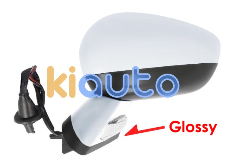 Espejo retrovisor citroen ds4 2011-2011 negro glossy / electrico / base cromada / termico / luz cortesia / abatible electricamente / memoria / carcasa cromada / izquierdo OE 1607031980 / 8152R2 / 8152R4