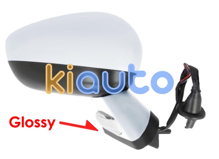 Espejo retrovisor citroen ds4 2011-2011 negro glossy / electrico / base cromada / termico / luz cortesia / abatible electricamente / memoria / con sonda / carcasa cromada / derecho OE 1607031380 / 8152R3 / 8152R5