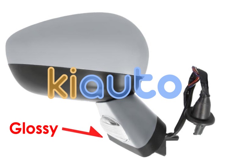 Espejo retrovisor citroen ds4 2011-2011 negro glossy / electrico / base imprimada / termico / luz cortesia / abatible electricamente / memoria / con sonda / carcasa imprimada / derecho OE 1607031380