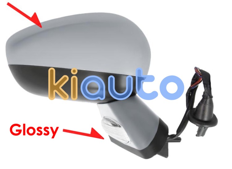 Espejo retrovisor citroen ds4 crossback 2015-2019 carcasa con pliege / negro glossy / electrico / base imprimada / termico / luz cortesia / abatible electricamente / memoria / con sonda / carcasa imprimada / derecho OE 1608535080