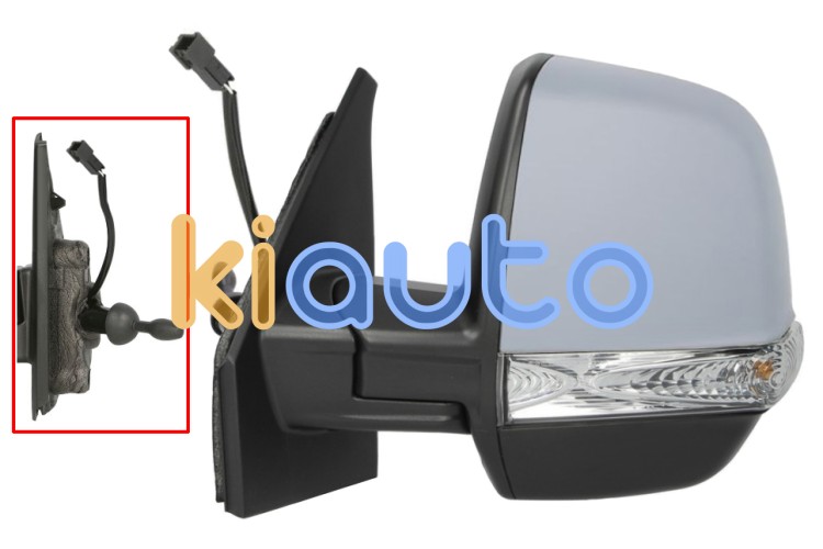 Espejo retrovisor fiat doblo 2010-2015 cargo / mecanico / piloto intermitente / imprimado / izquierdo OE 735497892 / 735528048 / 735528052