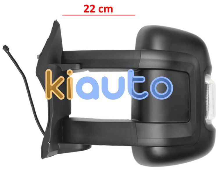 Espejo retrovisor fiat ducato 2006-2014 brazo 22cm / manual / piloto intermitente blanco (wy5w) / 2 cristales / izquierdo OE 1613692480 / 735517072 / 1613692480