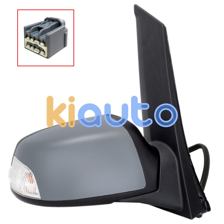 Espejo retrovisor ford c-max 2003-2007 electrico / termico / abatible electricamente / piloto intermitente / luz cortesia / imprimado / derecho OE 1330807 / 1363672 / 6S6117K740AA