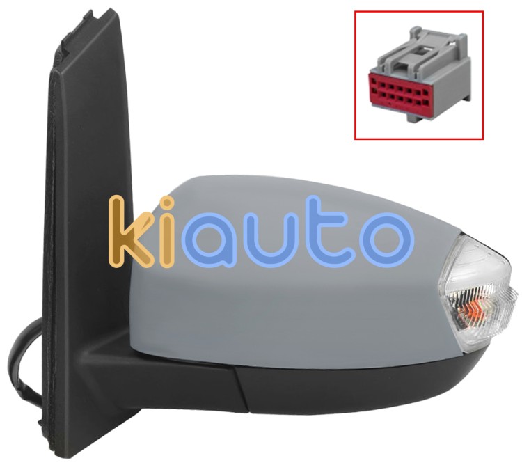 Espejo retrovisor ford c-max 2010-2015 electrico / termico / luz cortesia / abatible electricamente / imprimado / izquierdo OE 1500040 / 2057117 / 2002854