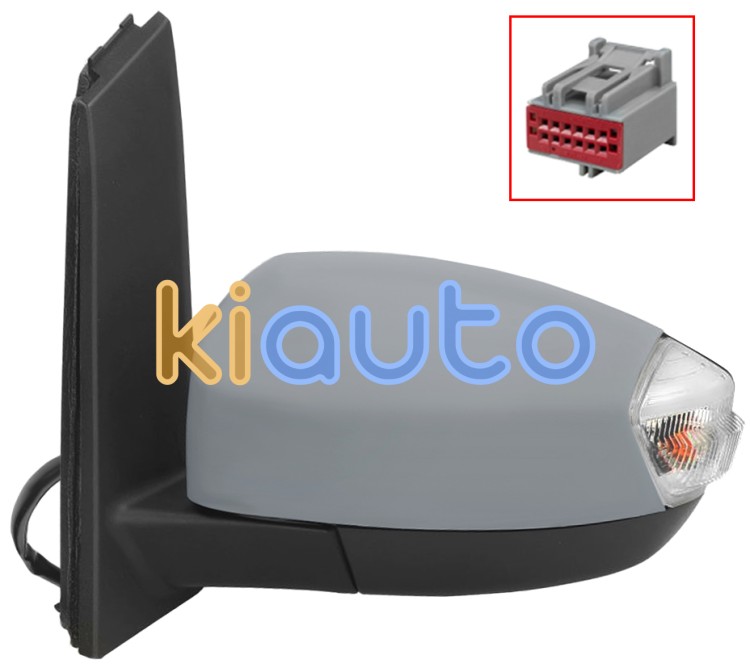 Espejo retrovisor ford c-max 2015-2021 electrico / termico / luz cortesia / abatible electricamente / side assist / imprimado / izquierdo OE 1500040 / 2063584 / 2057115