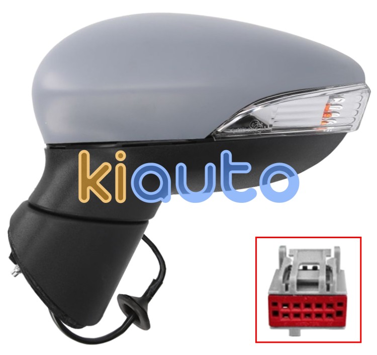 Espejo retrovisor ford fiesta 2013-2017 electrico / termico / piloto intermitente / imprimado / izquierdo OE 1799162 / C1BB17683DA / 1849411