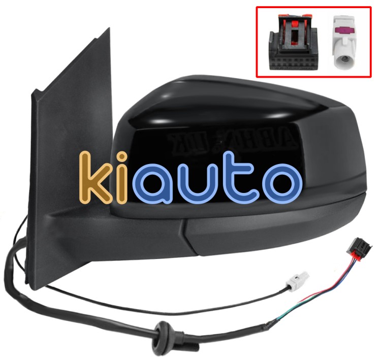 Espejo retrovisor ford tourneo connect 2022-> electrico / termico / abatible electricamente / antena / negro glossy / izquierdo OE 2K7857407K / 2613240 / 2K7857527A