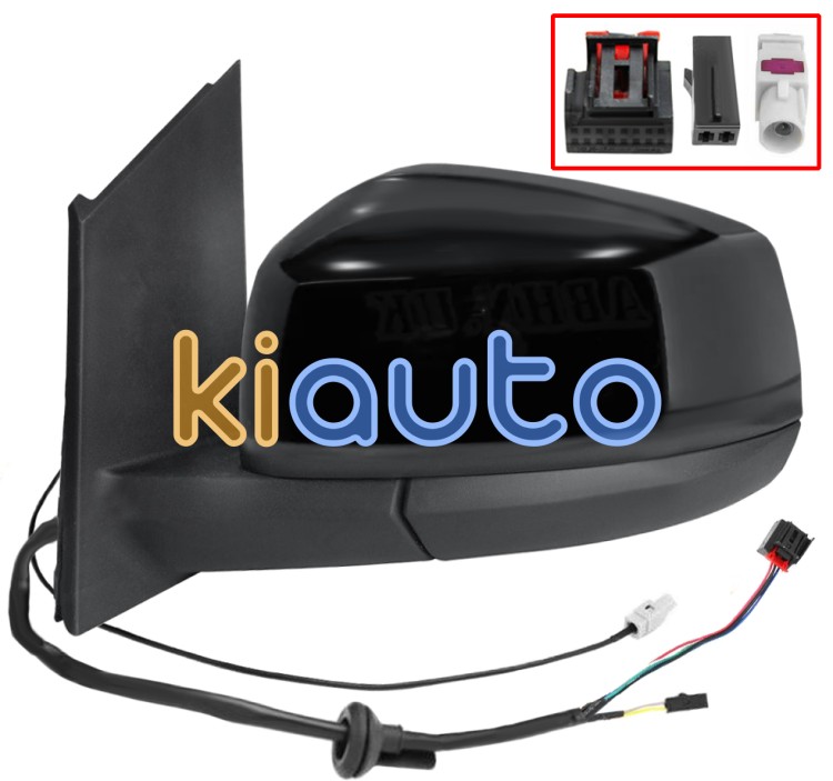Espejo retrovisor ford tourneo connect 2022-> electrico / termico / abatible electricamente / side assist / antena / negro glossy / izquierdo OE 2589438 / 2556368 / 2613242