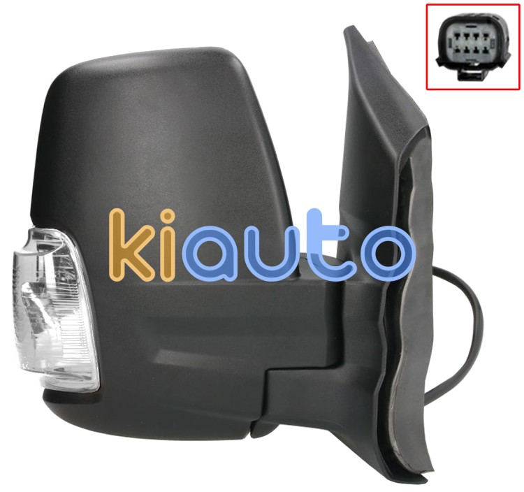 Espejo retrovisor ford transit 2014-2019 brazo corto / manual / piloto intermitente blanco (wy5w) / derecho OE 1861141 / 1881626 / 1911123