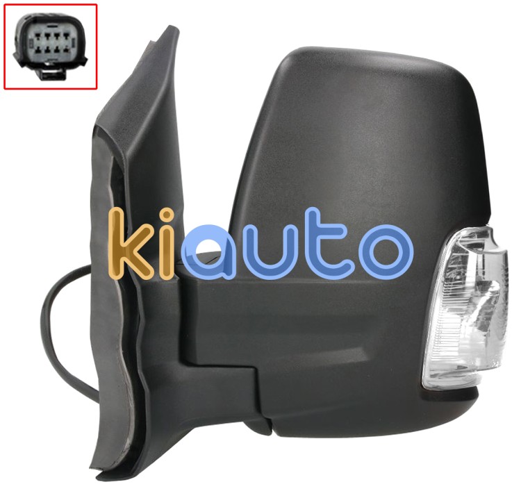 Espejo retrovisor ford transit 2014-2019 brazo corto / manual / piloto intermitente blanco (wy5w) / izquierdo OE 1855237 / 1861145 / 1881653
